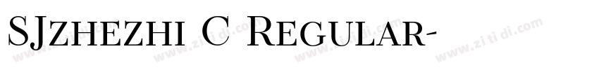 SJzhezhi C Regular字体转换